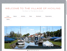 Tablet Screenshot of hickling-village-norfolk.co.uk